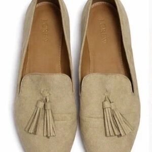 J. Crew Cora Suede Tassel Loafers | Color: Tan | Size: 8